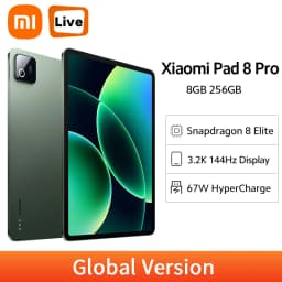 Global Version Xiaomi Pad 8 Pro 11.2" 3.2K 144Hz 3200×2136 Display Snapdragon 8 Elite Tablet 9200mAh Battery 67W HyperCharge