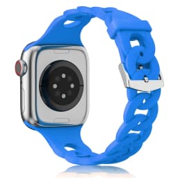 Silicone Strap for Apple Watch Band 44mm 40mm 45mm 41mm 42mm 38mm Accessories Gourmette Bracelet iWatch Series 12 6 5 4 3 SE 7