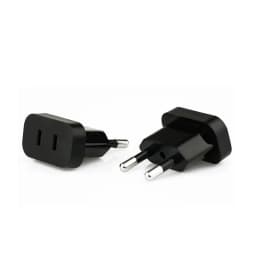 1 Pcs 4.8mm Power Plug Adapter US To EU Euro Europe Plug Power Plug Converter Travel Adapter Power Converter Outlet