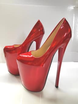 SDTRFT Cosplay Platforms Stilettos 22cm Ultra Thin High Heels Sexy Ladies Party Pumps Shallow Mouth Catwalk Shows Women's Shoes