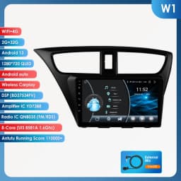 2Din Android13 Car Radio For Honda Civic 9 FK FB 2012-2017 wireless carplay Intelligent Screen 2din autoradio DSP 4G 360Camera
