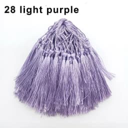 100Pcs Tassels 13cm Silky Floss Bookmark Tassels with Cord Loop Chinese Knot Tassel Fringe Jewelry Making DIY Craft Accessories