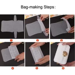 DIY Plastic Weaving Plastic Mesh Cloth White Craft Bag Fixed Grid Sheet Handmade Knitting Crochet Bags Plate Bag Accessories