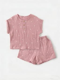 2Pcs Organic Cotton Kids Baby Sets Spring Summer Solid Tshirt Top + Pant Casual Toddler Boy Clothing