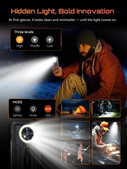 Rugged Smartphone Android 16, Cubot KingKong ACE 5, 20GB RAM(8+12GB), 256GB ROM, 10200mAh Battery, 6.745" 120Hz Screen, 48MP,NFC