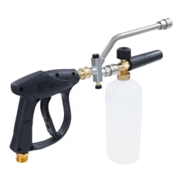 2-in-1 Pressure Washer Gun with 5 Replaceable Nozzles Foam Amount Adjustable for Cars, Motorcycles, Patios