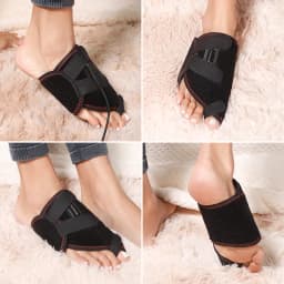 Electric Ankle Massager with 3 Gears Heated Wrap Foot Support Brace for Joint Sprain Pain Relief Vibration Heating Massage Stra