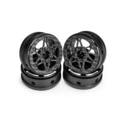 4Pcs 1.9 Inch Carbon Fiber Wheels Rim for 1/10 RC Car Crawler Capra SCX10 RR10 TF2 Element Enduro Gmade R1 Cheater Rigs 1.9S DIY