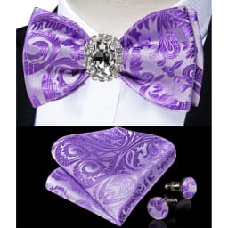 Classic White Selr-tie Bowtie with Ring Pocket Square Cufflinks Set Fashion Solid Men's Bow Tie for Wedding Groom Business Knots