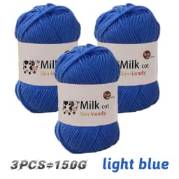 150g milk yarn handmade medium coarse DIY weaving yarn ball for knitting sweaters, hats, scarves and other clothing