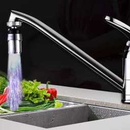 Rotatable Faucet Night Light Lamp Sensor Hydropower Led Lights Shower Head Night Lights For Bathroom Temperature Detectable