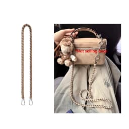 Cowhide Woven Chain Strap For rainer18, Leather Interwoven Shoulder Crossbody Bag Replacement Strap Handbag Accessories