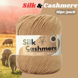 10pcs Silk Cashmere Yarn DK Double Knitting, High Quality, Soft and Warm, for Crochet and Knitting, for Christmas, Halloween, Ea