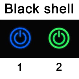 16/19/22MM Two Color LED Black Waterproof Metal Button Switch Power Symbol Suitable for Cars Ships Motorcycles 6V 12V 24V 220V
