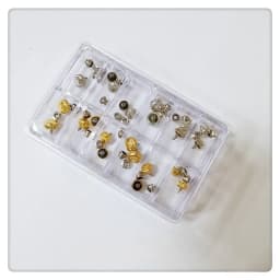 Professional 48PCS Watch Stem Assortment - Organized Repair Kit with Storage Case