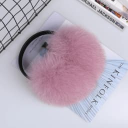 Real Fox Raccoon Fur Hang Ear Cover Warm Winter Earmuffs Headwear Ear Muffs Earmuffs Cold Ear Warmer Ear Protection Headband