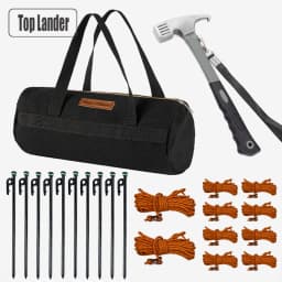 Camping Gear Storage Bag Forged Pack 30cm Tent Stakes Pegs Ropes Hammer Accessories Organizer Carry Bag Outdoor Camping Hiking