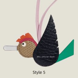 Crocodile & Lizard Skin Bird Charm Handmade Luxury Bag Charm Pendant For Birkin & Kelly Bag Unique Designer Handbag Accessory