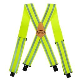 Mens Suspenders 2" Wide Adjustable and Elastic Braces X Shape with Very Strong Clips - Heavy Duty tape measure suspenders formen