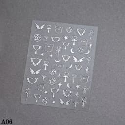 1/4 PCS 3D Metal Silver Golden Starburst Nails Stickers Manicure French Nail Art Decoration Decal Y2K Nail Art Tips Nail Charm