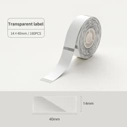 Niimbot D11/D101/D110 Transparent Label Printing Paper Name Sticker Waterproof Self-adhesive Cartoon Label Paper