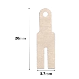 50pcs Y Shaped Nickel Sheets Nickel Strip Battery Connection Nickel Plated Steel Belt Strip Spot Welding Connector 20*5.7mm