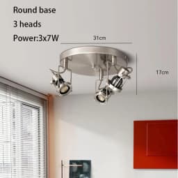 Led Spotlights Surface Mounted Spot Light Medieval Industrial Style Ceiling Lamp 2 3 Heads Adjustable Angle Painting Lighting