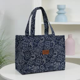 New Large-Capacity Lunch Bag, Lined with Aluminum Foil, Thickened Fabric, Cloth Bag, Portable Handbag, Lunch Box Storage Bag