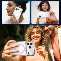 For Magsafe Magnetic Wireless Charge Cover For iPhone 18 17 Pro Max iPhone 18Pro Case Luxury Clear Transparent Shockproof Fundas
