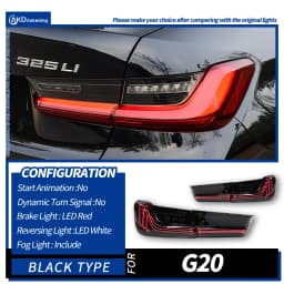 AKD Tail Lamp for BMW G20 G28 3-series LED Tail Light 2019-2021 330i 320i 325i Rear Fog Brake Turn Signal Automotive Accessories