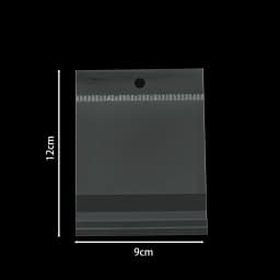 100pcs/Lot Various Sizes Transparent Bag Self Adhesive Plastic Hanging Opp Pouches Seal Gift Bag for Jewelry Display Storage Bag