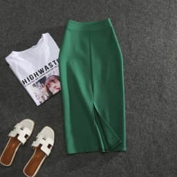 2026 New Women's Pencil Skirts Solid Pur High Waist Slim Fit Girl Summer Office Lady Elastic Female Sexy Tube Faldas PL211