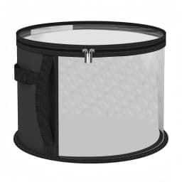 Round-Shape Hat Storage Bucket With Reinforced Base Hat Box Organizer Wear-Resistant Hat Organizer Hat Storage Organizer