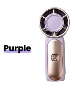 Handheld Mini Fan 5 Speed Adjust Type C Rechargeable Portable Fan Digital Display Desktop Fan Outdoor Use