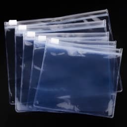 10pcs PVC Transparent Zip Lock Bags Thick Plastic Clear Ziplock Earrings Packaging Storage Bags Jewelry Packaging Bags