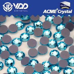 VDD Multi-color ACME+Series Top Quality Glass Hot-Fix Rhinestones Crystal AB Flatback Glitter Strass Stones For Fabric Garment