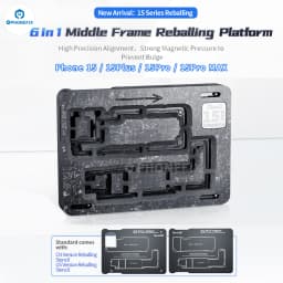 QianLi Middle Frame Reballing Platform Motherboard Fixture BGA Reballing Stencil for iPhone 11 12 13 mini 14plus 15 16 17Pro Max