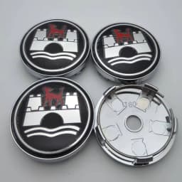 4pcs 60MM Clips 56MM Wolfsburg Logo Emblem Car Wheel Center Caps Rim Hubcaps Cap Wheels Hub Dust Cover Replace Car Accessories