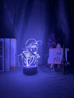 American Rapper Lil Peep Led Night Light for Home Decoration Colorful Nightlight Gift for Fans Dropshipping 3d Lamp Celebrity