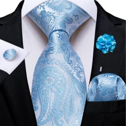 Floral Pink Ties For Men Wedding Party Man Tie Handkerchief Brooch Cufflinks Set Men Accessories Gravata