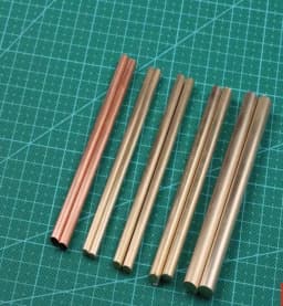 H62 Brass Rods 2-8mm X 100mm, Knife Pins Round Bolts for Knife Handle, DIY Knife Making Fittings Hardware, Metal Dowel Pins