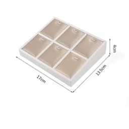 PU Leather Jewelry Store Display Case Ring Earring Bracelet Organizer Tray Pendant Necklace Chain Holder Neckform Stand Showcase