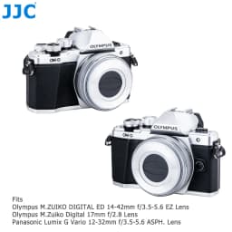 JJC Auto Lens Cap for Panasonic G Vario 12-32mm f/3.5-5.6 ASPH Olympus M.ZUIKO DIGITAL ED 14-42mm f/3.5-5.6 EZ Replaces LC-37C
