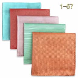 5 PCS Luxury Mens Pocket Square Set Handkerchief Assorted Paisley Floral Print Striped Hanky Suit Gentlemen Wedding Gift Vintage
