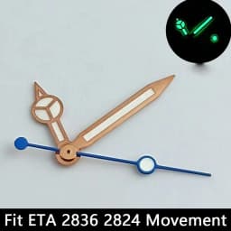 Luminous Watch Hands Blue‑Green & Green, High Quality Replacement Hands for NH35 NH36 ETA2824 2836 Miyota 8205 8215 Watch Movements