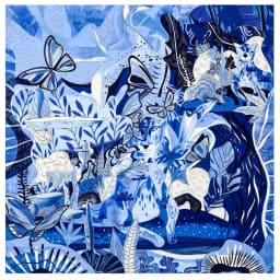 POBING Twill Silk Scarf Women Shawls Forest Animals Print Stoles Bandana Kerchief Hijab Square Scarves Wraps Silk Foulards 130CM