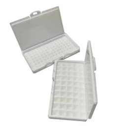 White Diamond Storage Box 3-0mm Gemstone Jewelry Display Organizer Bare Stone Packaging Cover Tray Holder Box for Show Store IGI