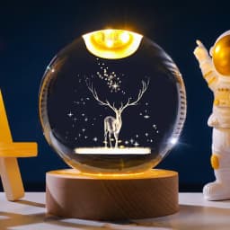 GGbingo LED Night Light Milky Way Galaxy Solar System Crystal Ball Night Lamp Bedroom Ambient Light Creative Gift Night Light
