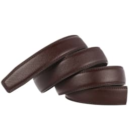 16 Styles 3.0cm 3.1cm Men's Genuine Leather Belts Automatic Buckle Belts Men No Buckle Belts High Quality Black Brown Waistband