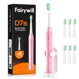 Fairywill Electric Sonic Toothbrush USB Charge FW-D7S Rechargeable Waterproof Electronic Tooth Brushes Replacement Heads Adult
